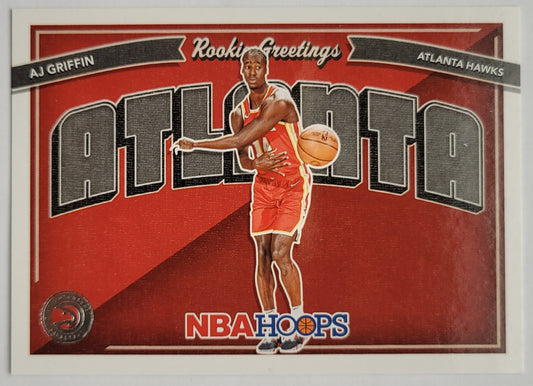 AJ Griffin - 2022-23 Hoops Rookie Greetings #16