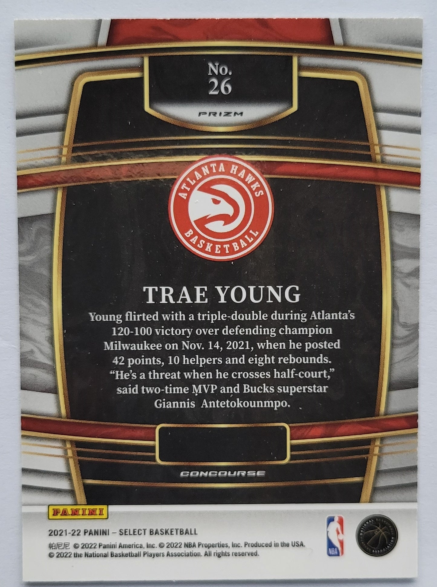 Trae Young - 2021-22 Select Prizms Silver #26
