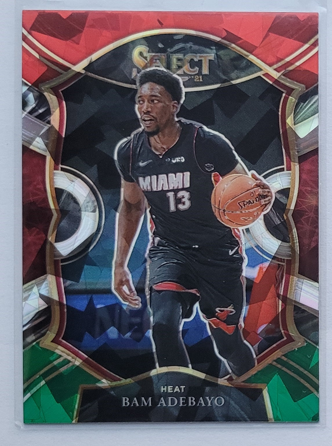 Bam Adebayo - 2020-21 Select Prizms Red White Green Ice #8