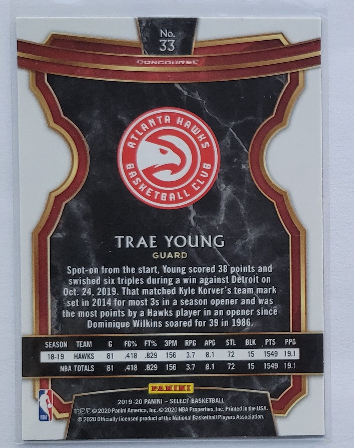 Trae Young - 2019-20 Select #33