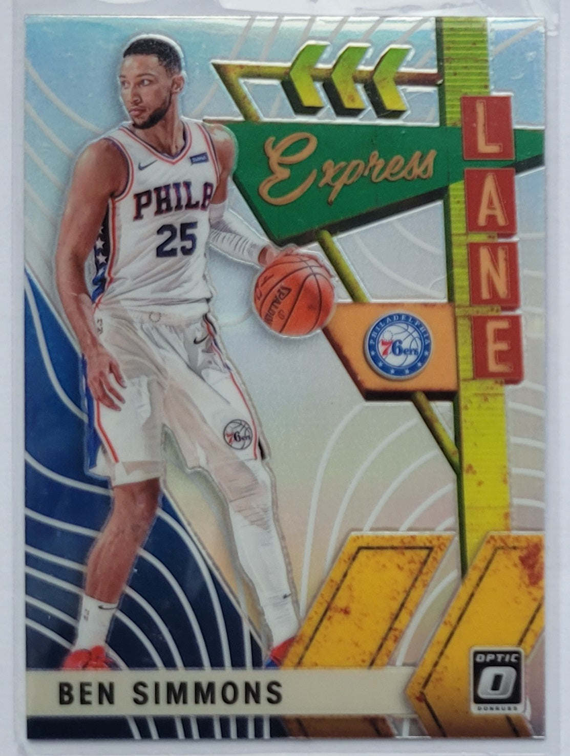 Ben Simmons - 2019-20 Donruss Optic Express Lane Holo #9