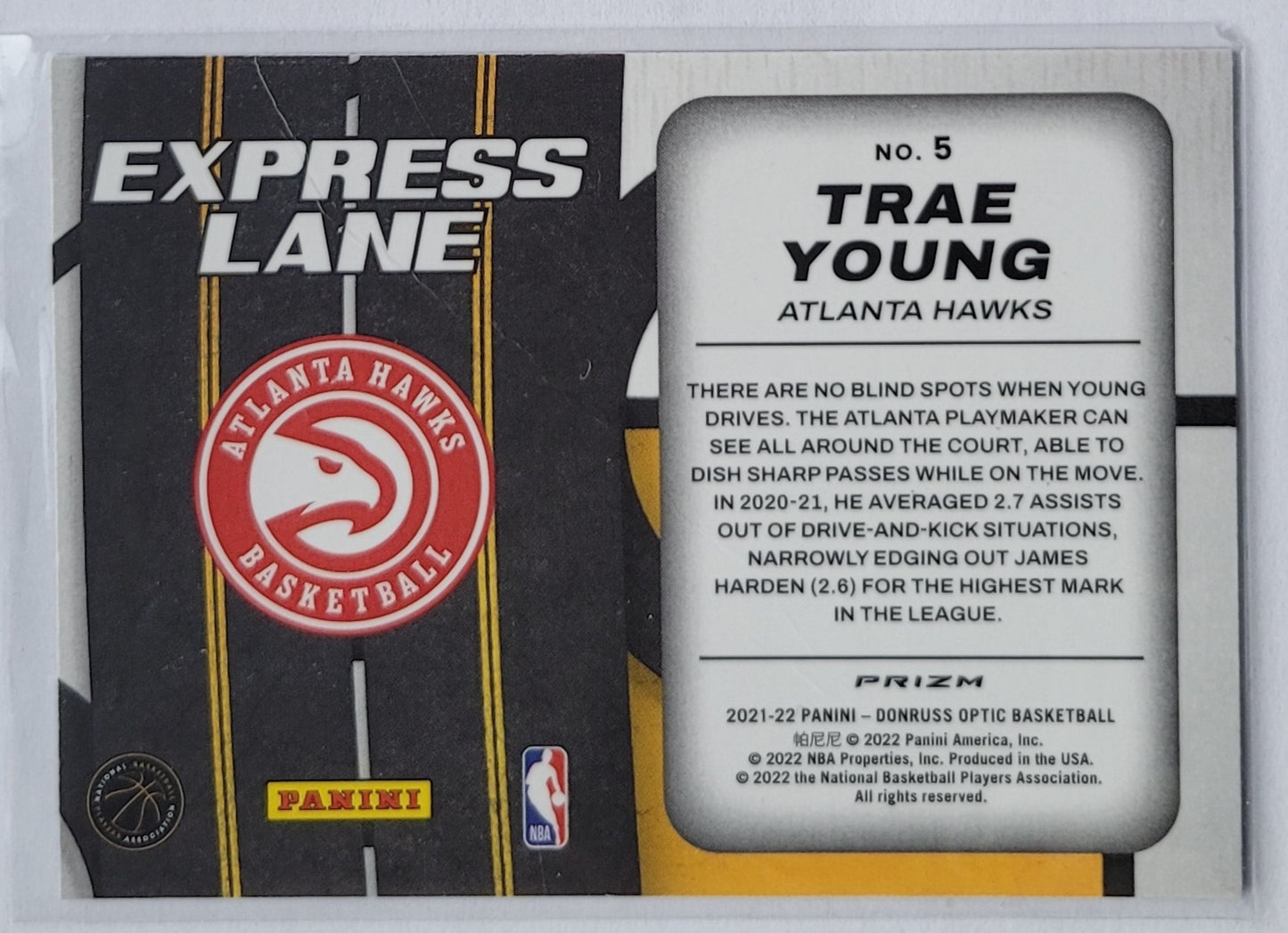 Trae Young - 2021-22 Donruss Optic Express Lane Purple #5