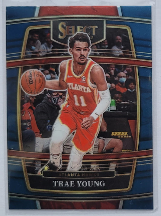 Trae Young - 2021-22 Select Prizms Blue #26
