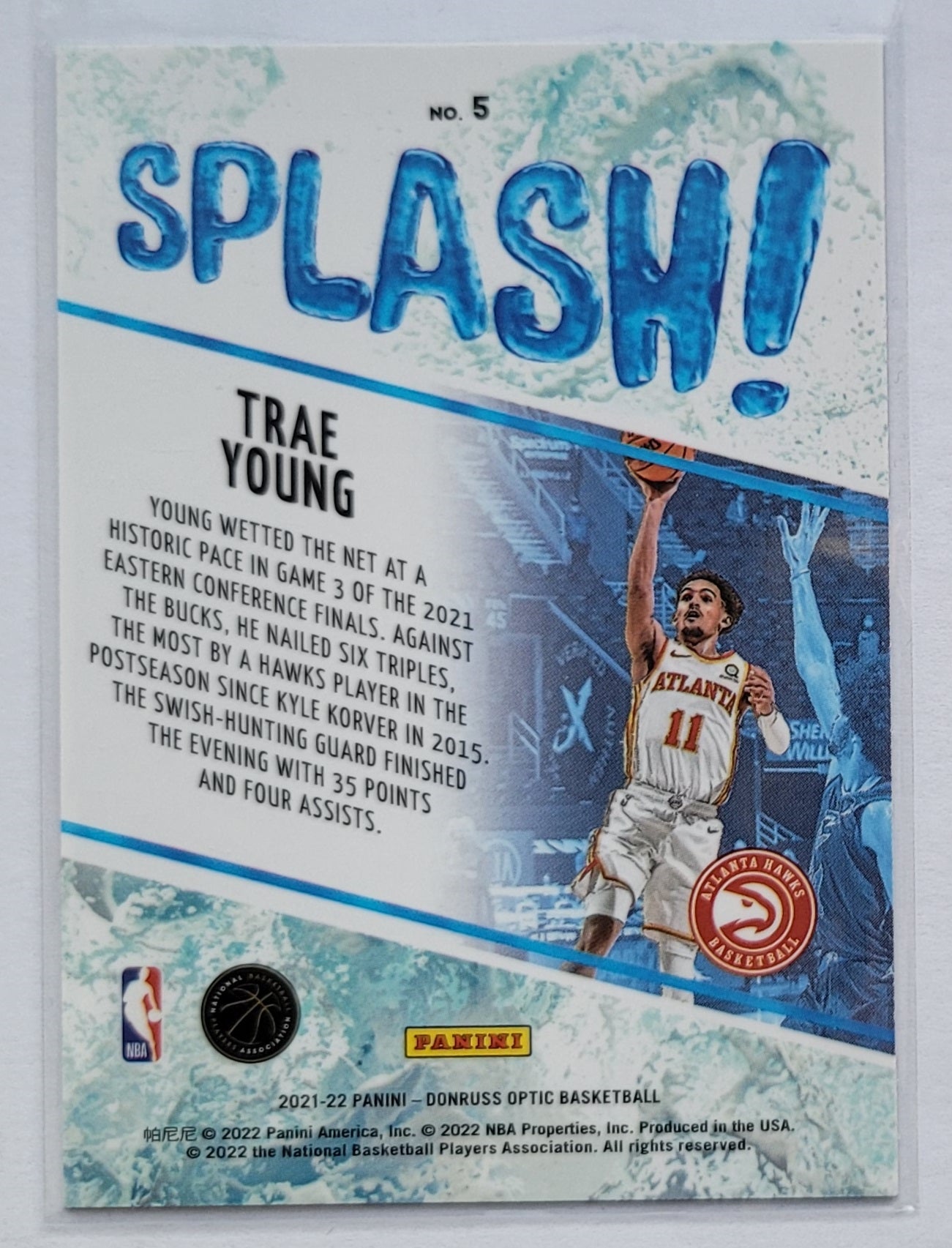Trae Young - 2021-22 Donruss Optic Splash! #5