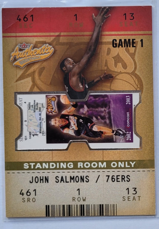 John Salmons - 2002-03 Fleer Authentix Standing Room Only #126 - 22/25
