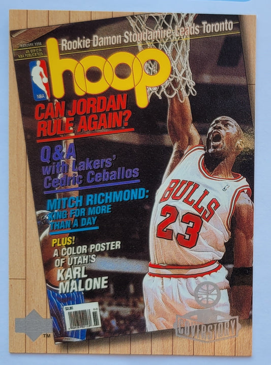 Michael Jordan - 1998 Upper Deck Michael Jordan Living Legend Cover Story #C4 Hoop 2/96