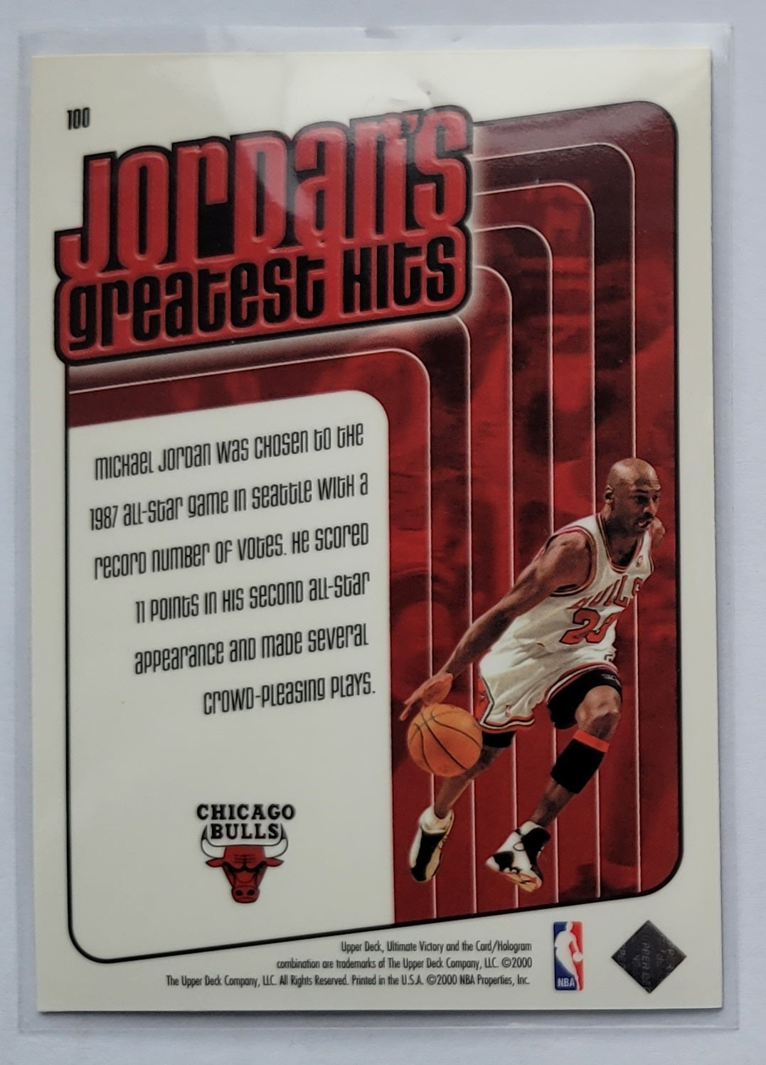 Michael Jordan - 1999-00 Ultimate Victory Victory Collection #100 GH