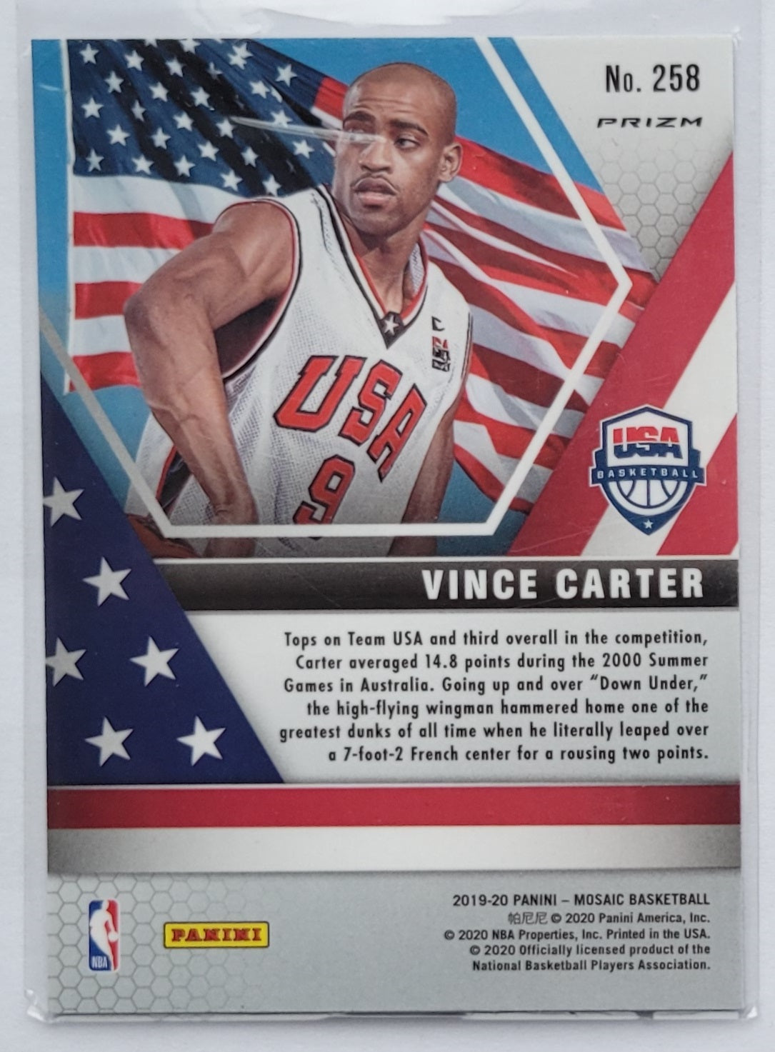 Vince Carter - 2019-20 Panini Mosaic Silver #258