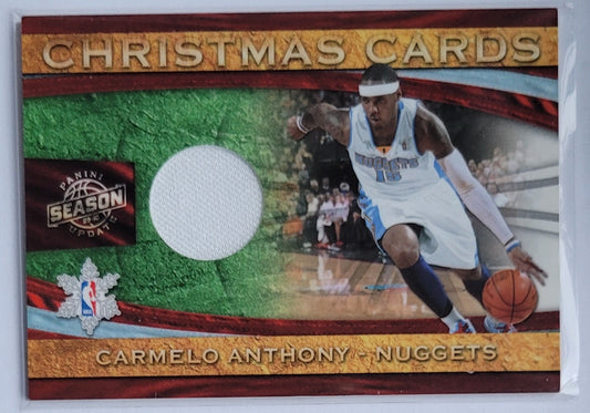 Carmelo Anthony - 2009-10 Panini Season Update Christmas Cards Materials #7 - 174/49