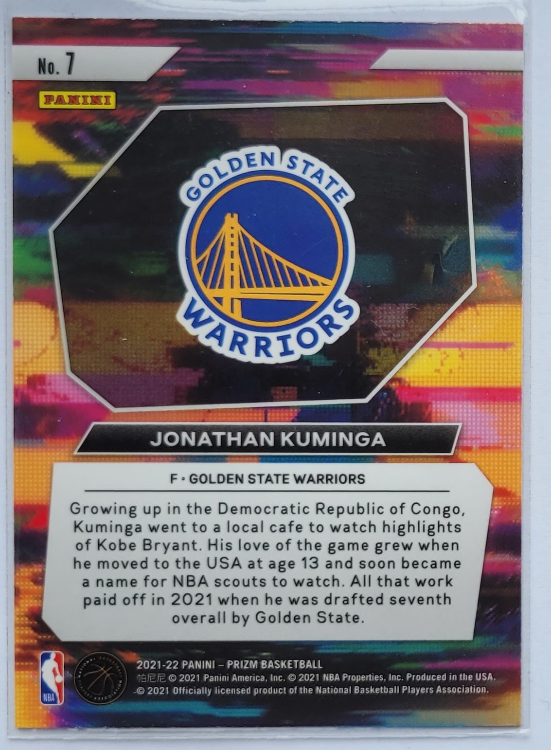 Jonathan Kuminga - 2021-22 Panini Illusions Instant Impact #7