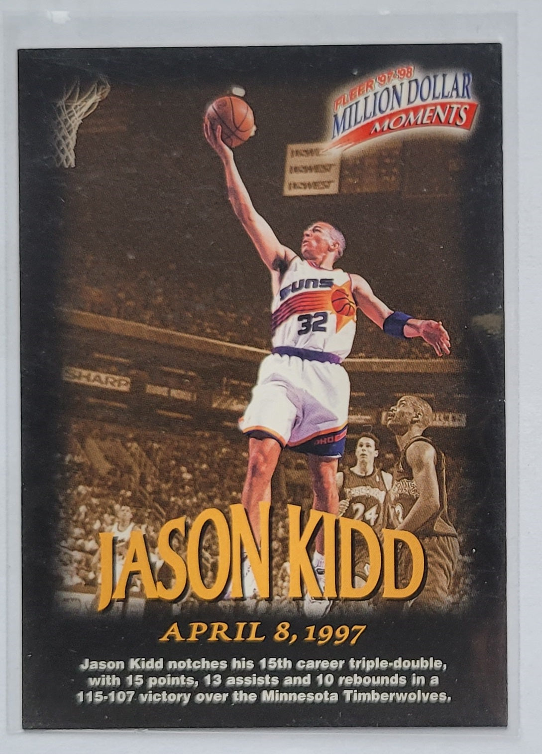 Jason Kidd - 1997-98 Fleer Million Dollar Moments #15