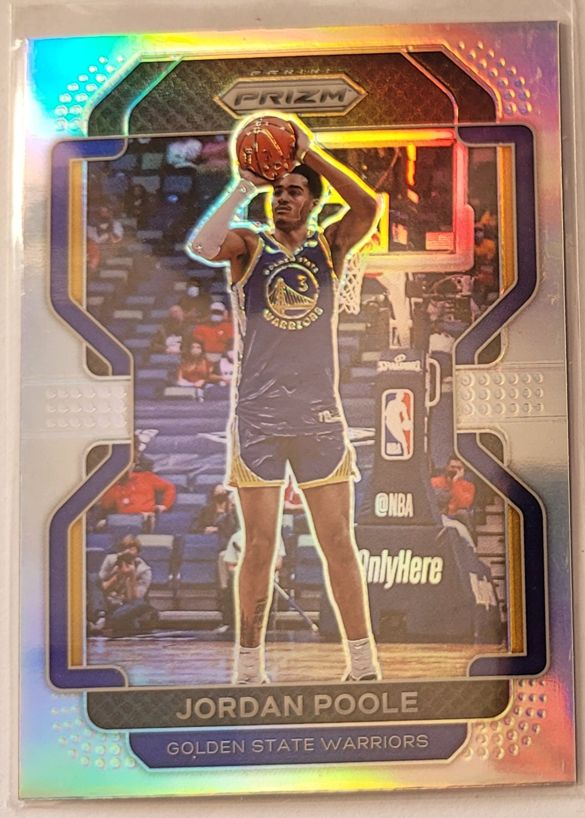 Jordan Poole - 2021-22 Panini Prizm Prizms Silver #222