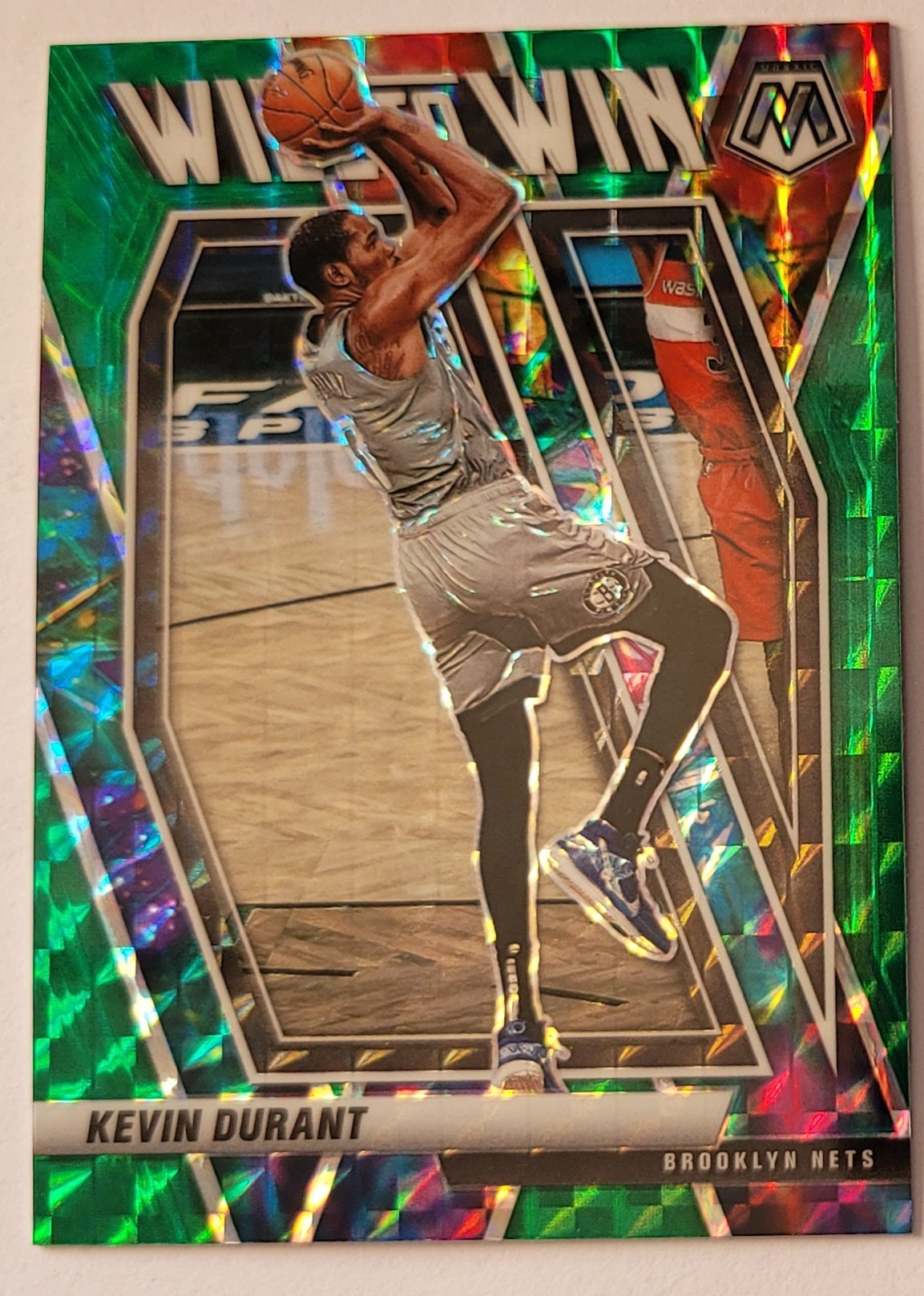 Kevin Durant - 2020-21 Panini Mosaic Will to Win Mosaic Green #1