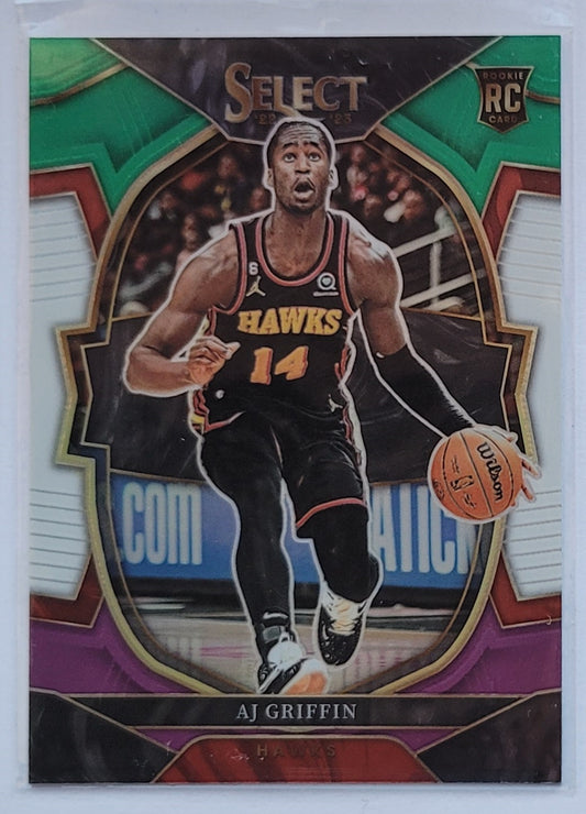 AJ Griffin - 2022-23 Select Prizms Tri-Color #88 RC