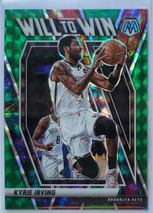 Kyrie Irving - 2020-21 Panini Mosaic Will to Win Mosaic Green #14