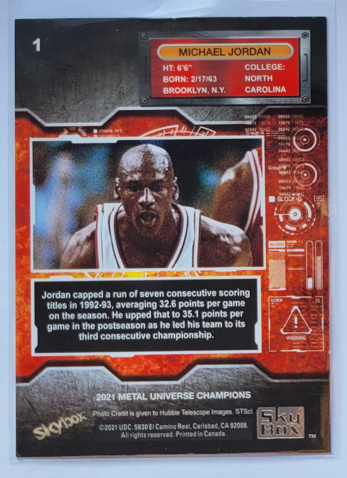 Michael Jordan - 2021 Metal Universe Champions Copper #1