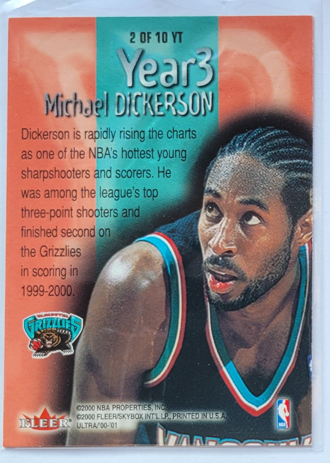 Michael Dickerson - 2000-01 Ultra Year 3 #YT2