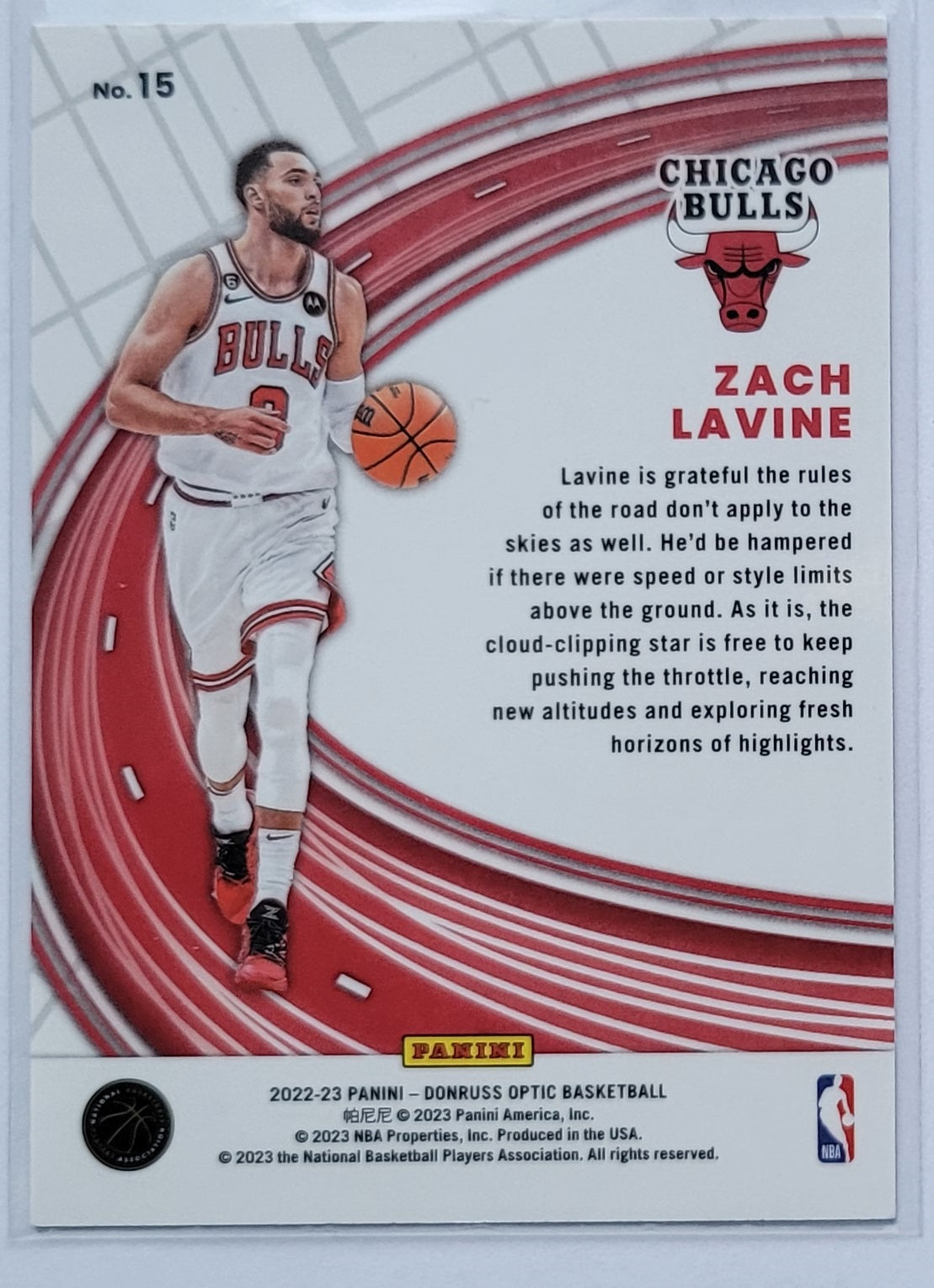 Zach LaVine - 2022-23 Donruss Optic Express Lane #15