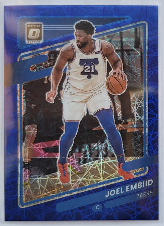 Joel Embiid - 2021-22 Donruss Optic Blue Velocity #88