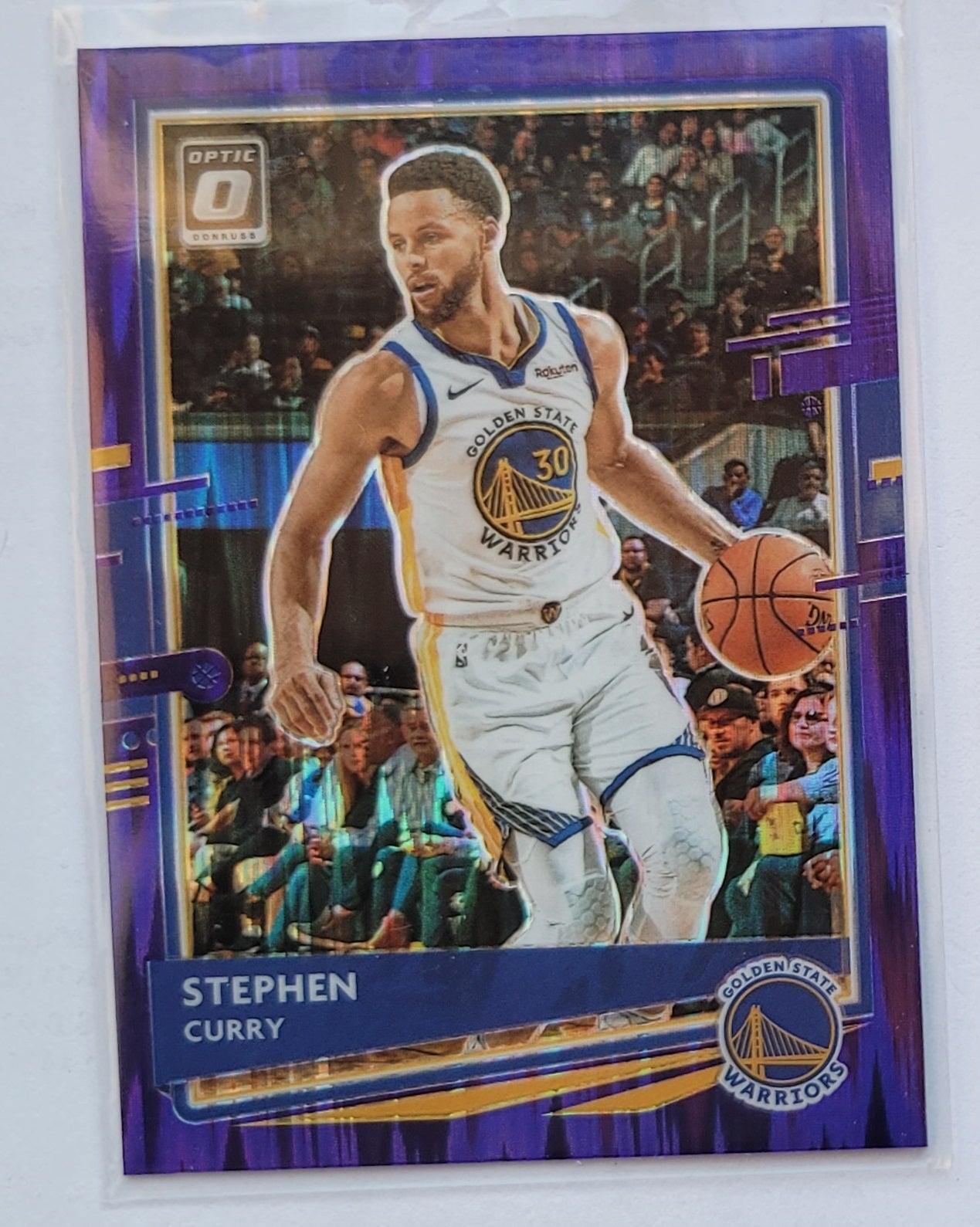 Stephen Curry - 2020-21 Donruss Optic Purple Shock #17