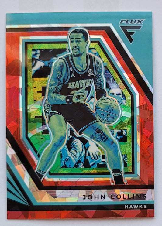 John Collins - 2022-23 Panini Flux Red Cracked Ice #54