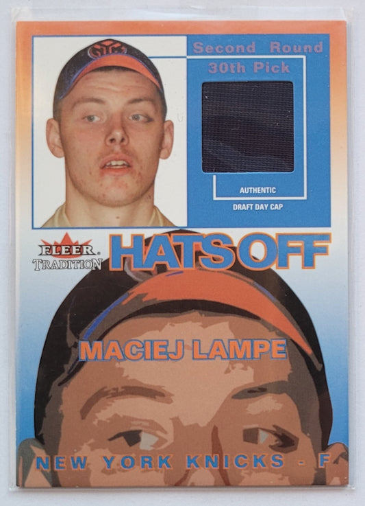 Maciej Lampe - 2003-04 Fleer Tradition Rookie Hats Off #RHOMJ - 037/180