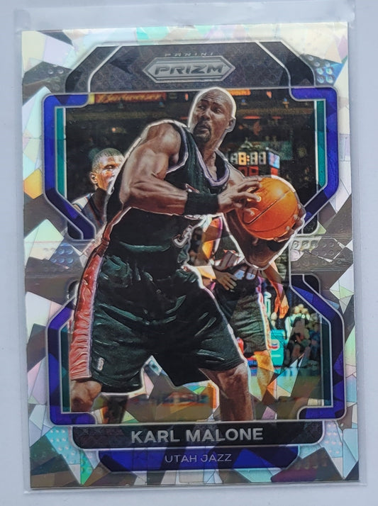 Karl Malone - 2021-22 Panini Prizm Prizms Ice #259