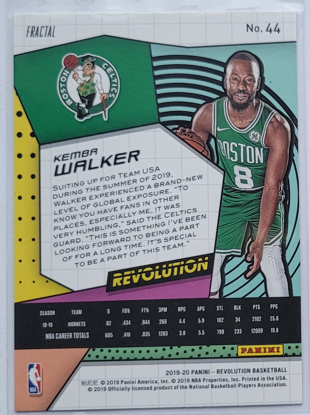 Kemba Walker - 2019-20 Panini Revolution Fractal #44