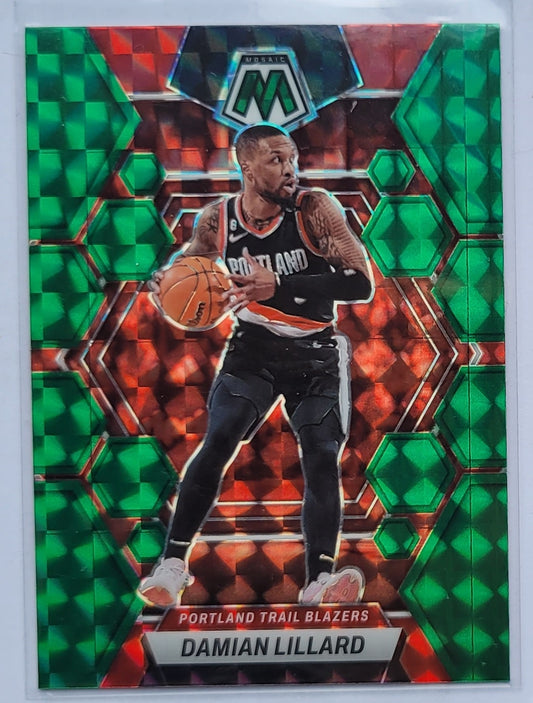 Damian Lillard - 2022-23 Panini Mosaic Mosaic Green #38