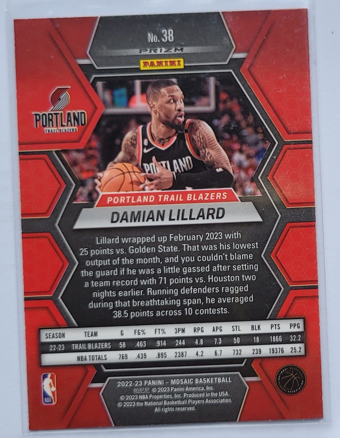 Damian Lillard - 2022-23 Panini Mosaic Mosaic Green #38