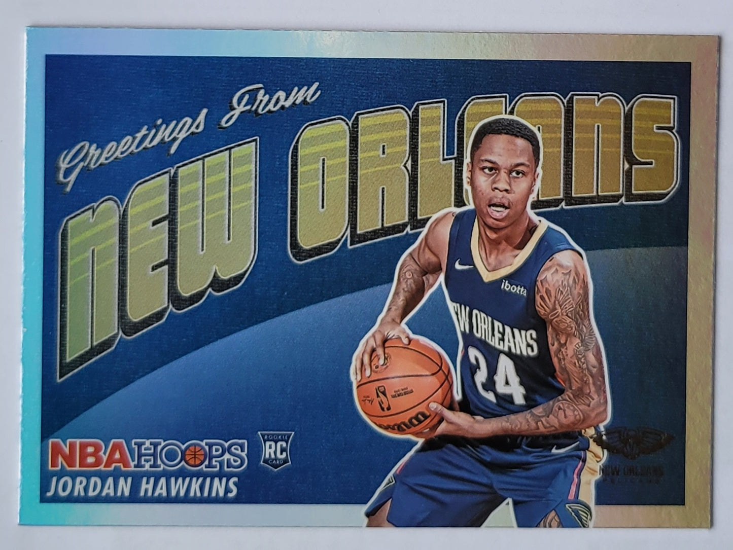 Jordan Hawkins - 2023-24 Hoops Rookie Greetings Holo #4