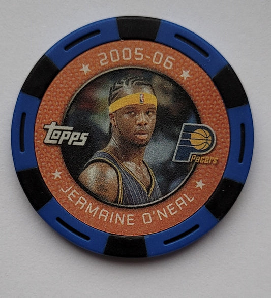 Jermaine O'Neal - 2005-06 Topps NBA Collector Chips Blue #7