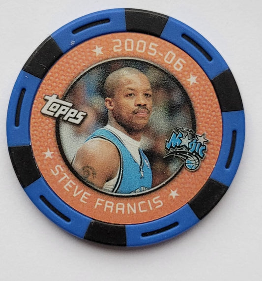 Steve Francis - 2005-06 Topps NBA Collector Chips Blue #15