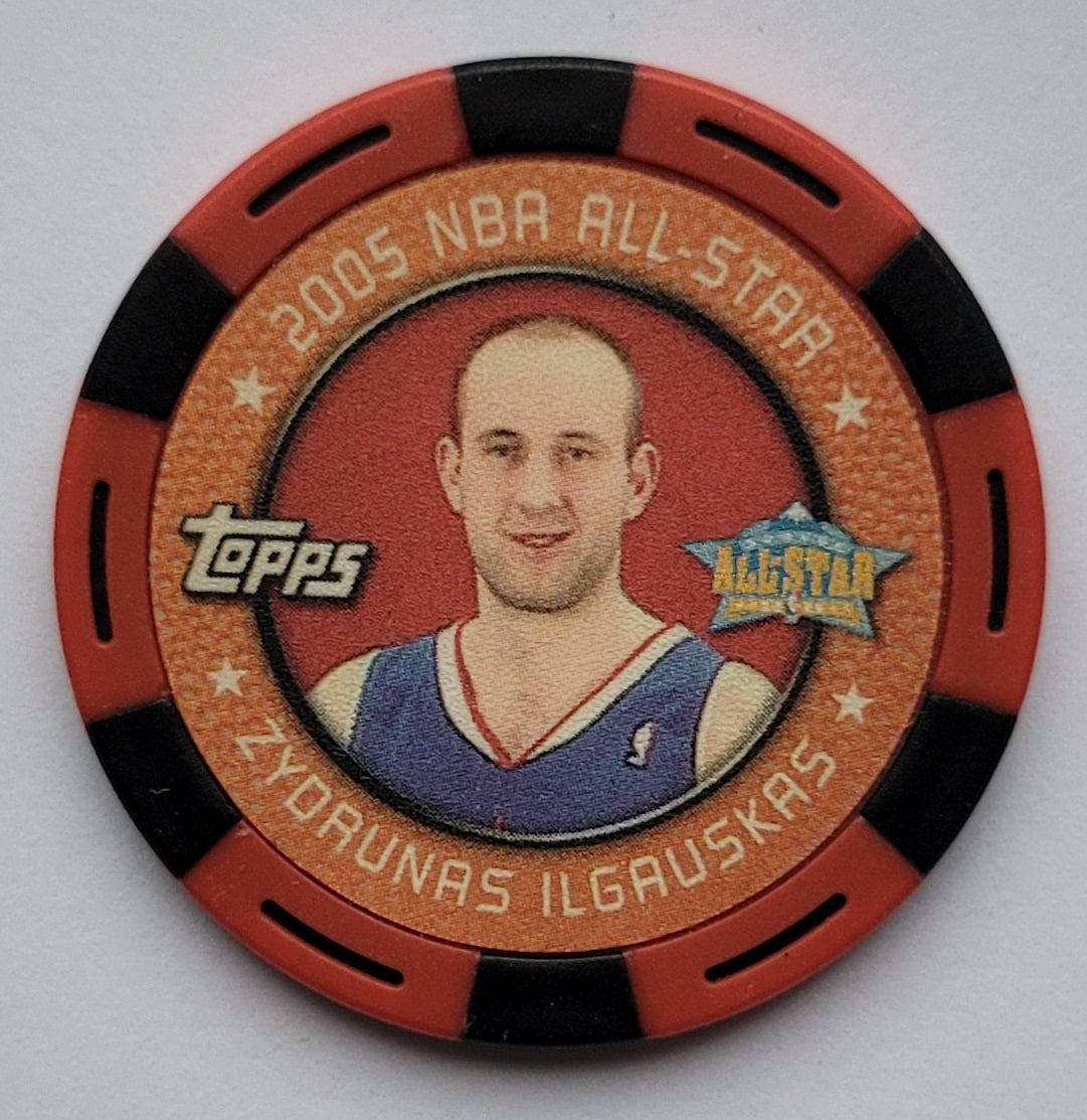 Zydrunas Ilgauskas - 2005-06 Topps NBA Collector Chips Red #23