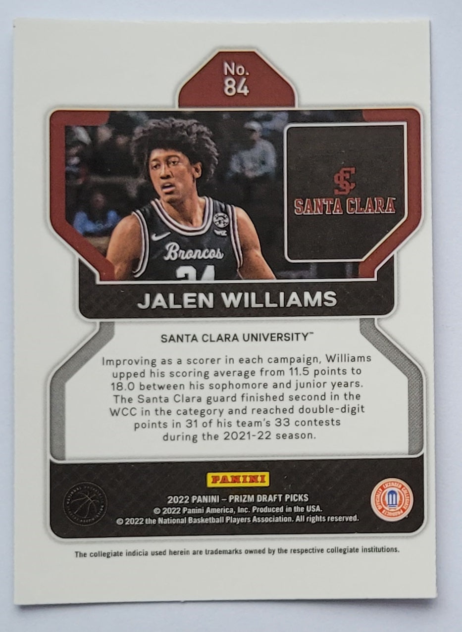 Jalen Williams - 2022-23 Panini Prizm Draft Picks #84 RC