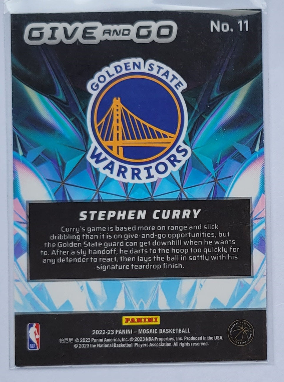 Stephen Curry - 2022-23 Panini Mosaic Give and Go #11