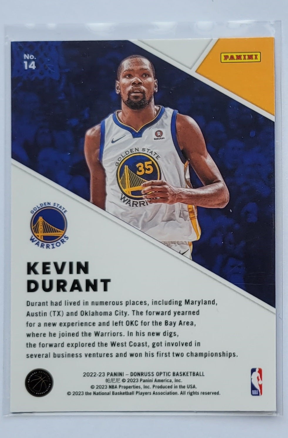 Kevin Durant - 2022-23 Donruss Optic Winner Stays #14