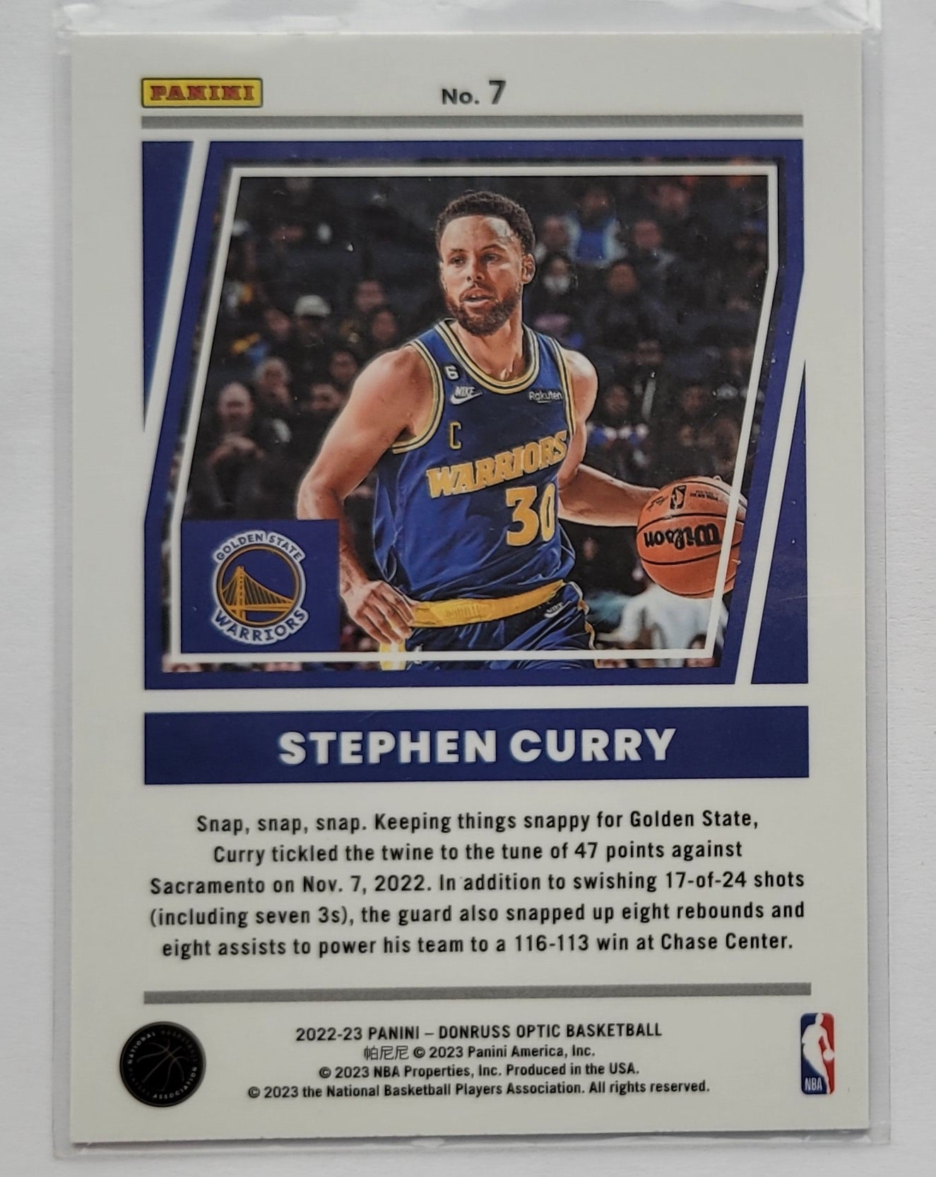 Stephen Curry - 2022-23 Donruss Optic Elite Dominators #7