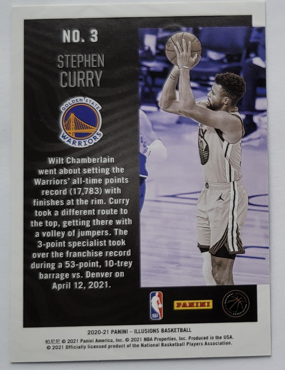 Stephen Curry - 2020-21 Panini Illusions Season Highlights #3