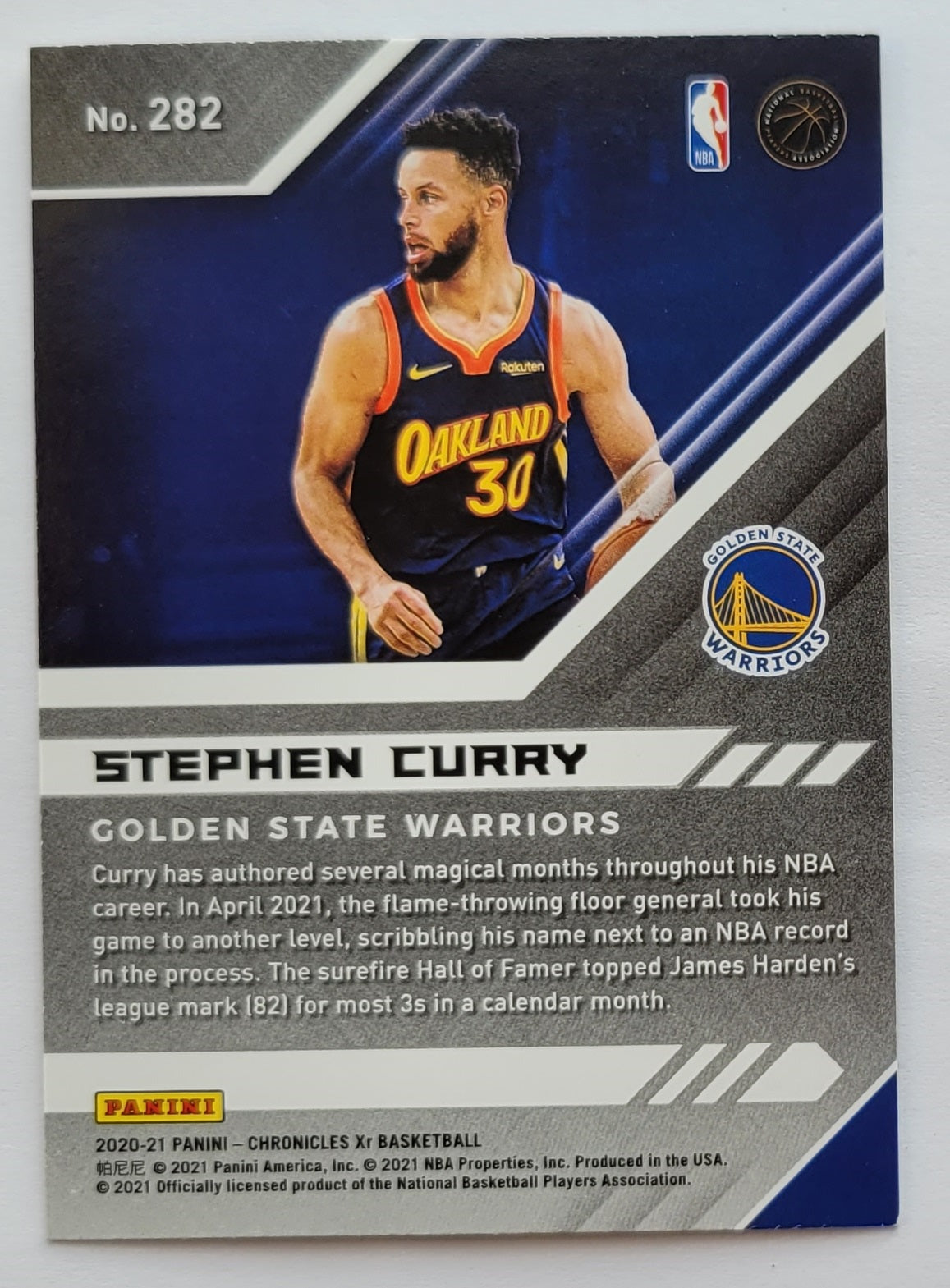 Stephen Curry - 2020-21 Panini Chronicles #282 XR
