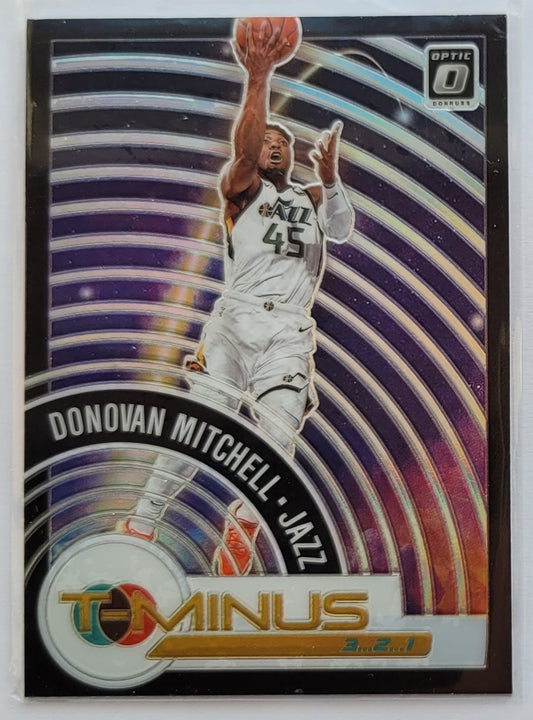 Donovan Mitchell - 2020-21 Donruss Optic T-Minus 3 2 1 Holo #6