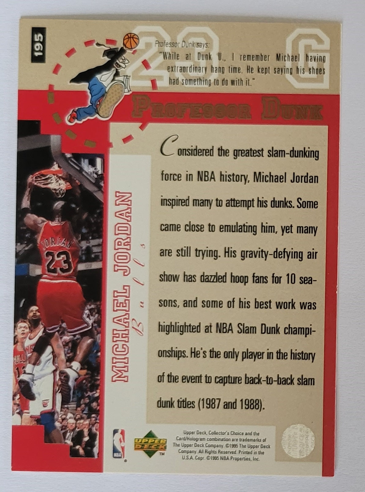 Michael Jordan - 1995-96 Collector's Choice #195 PD