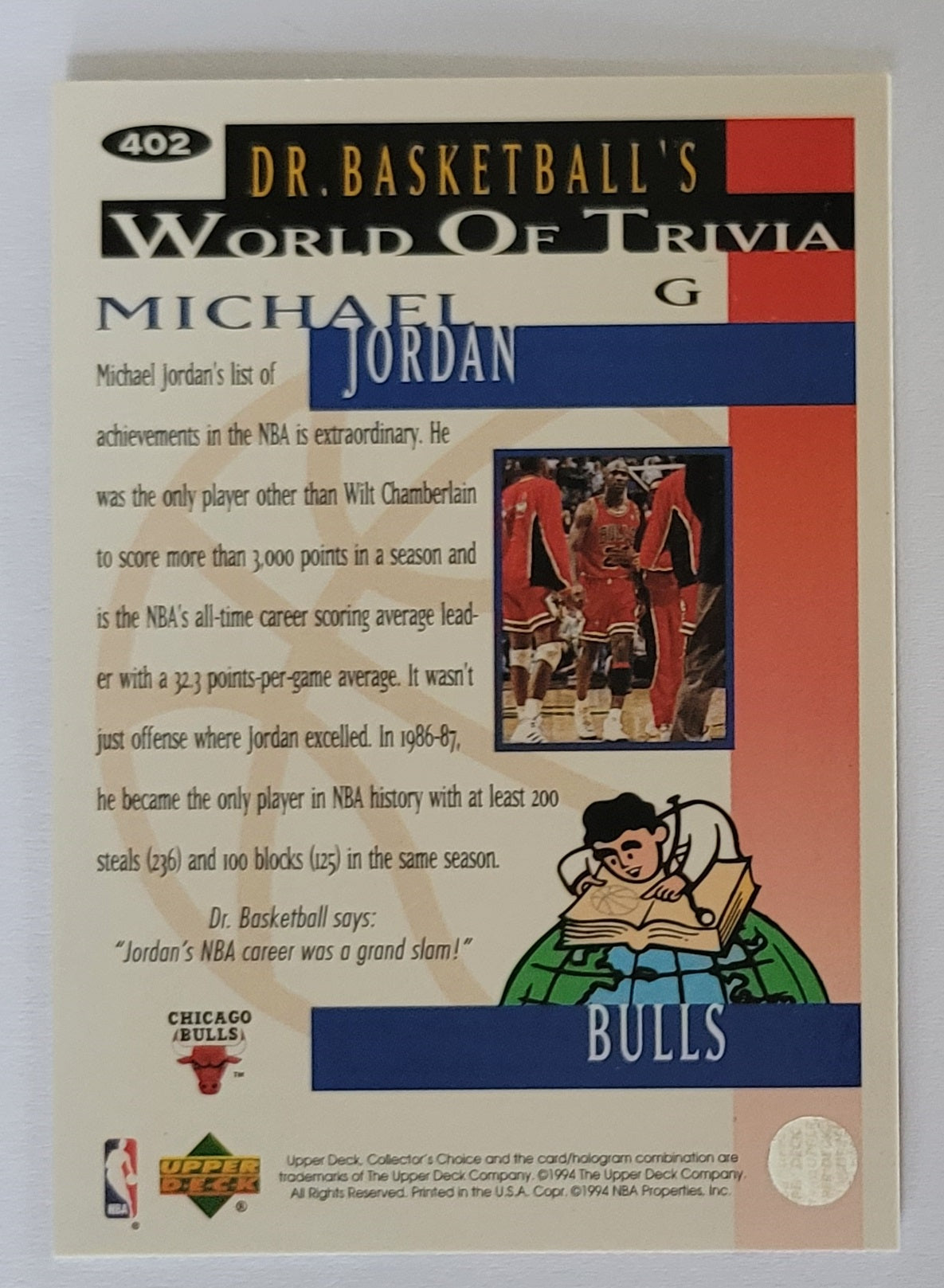 Michael Jordan - 1994-95 Collector's Choice #402 TRIV