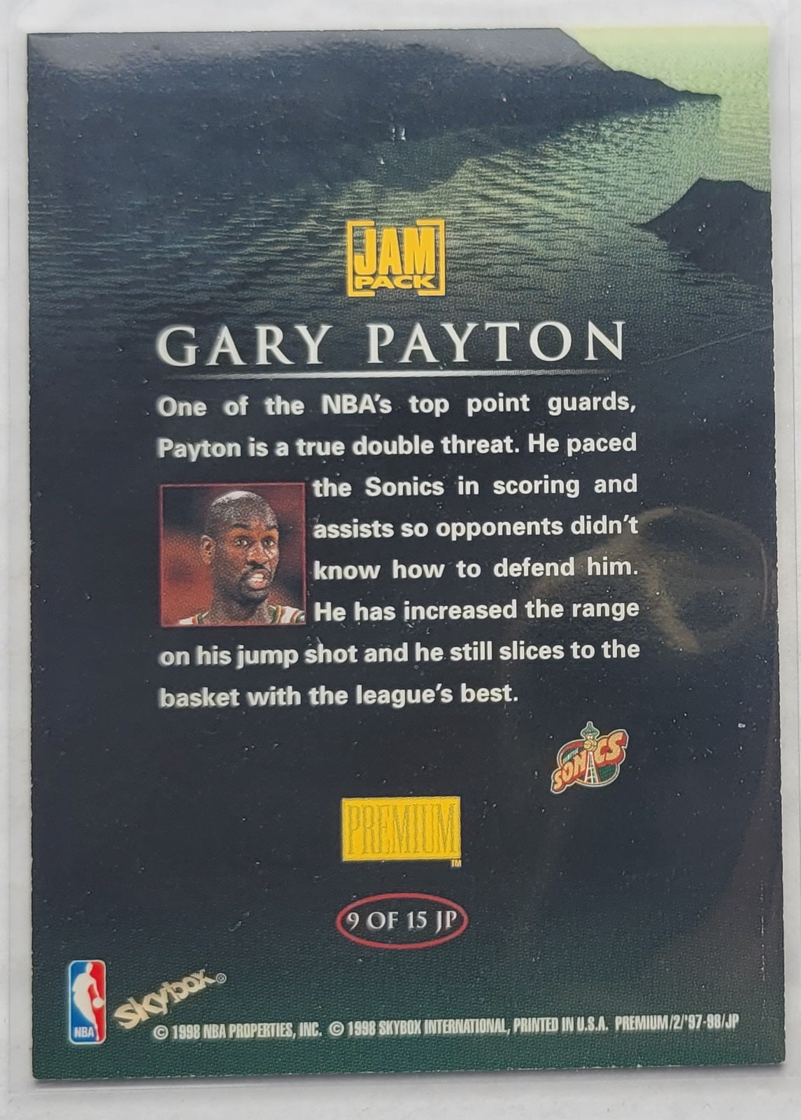 Gary Payton - 1997-98 SkyBox Premium Jam Pack #JP9