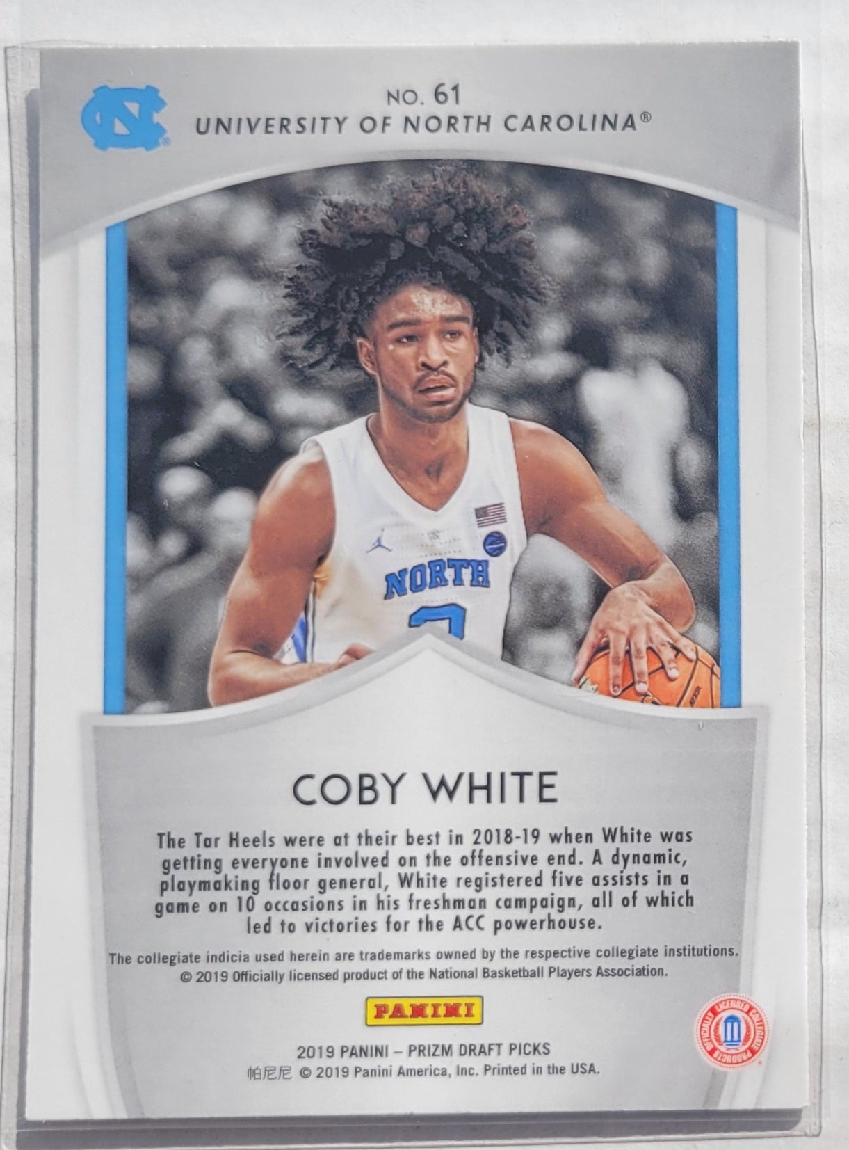 Coby White - 2019-20 Panini Prizm Draft Picks #61 CR