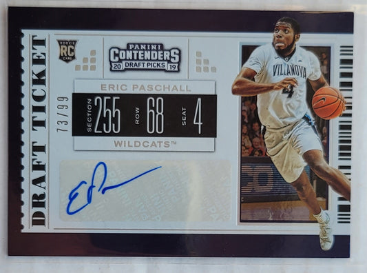 Eric Paschall - 2019-20 Panini Contenders Draft Picks Draft Ticket #81 AU - 73/99