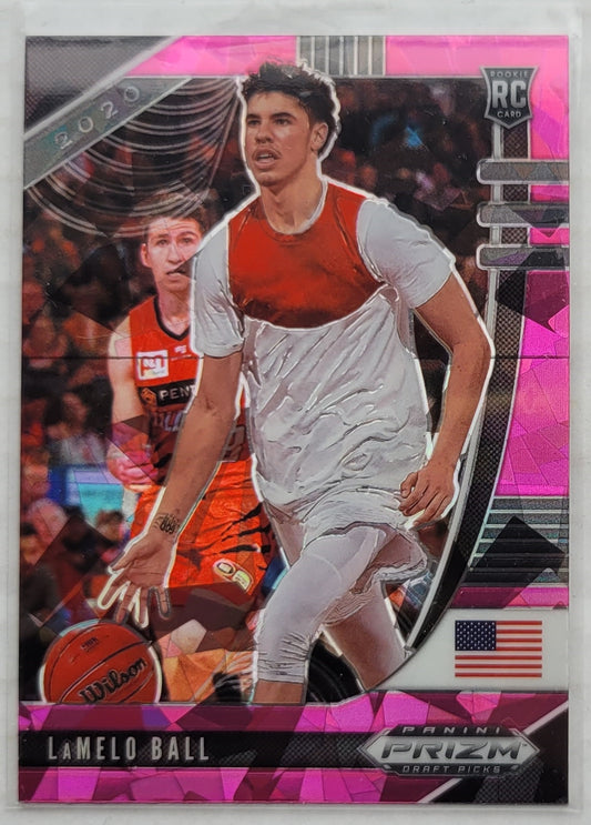 LaMelo Ball - 2020-21 Panini Prizm Draft Picks Prizms Pink Ice #43 RC