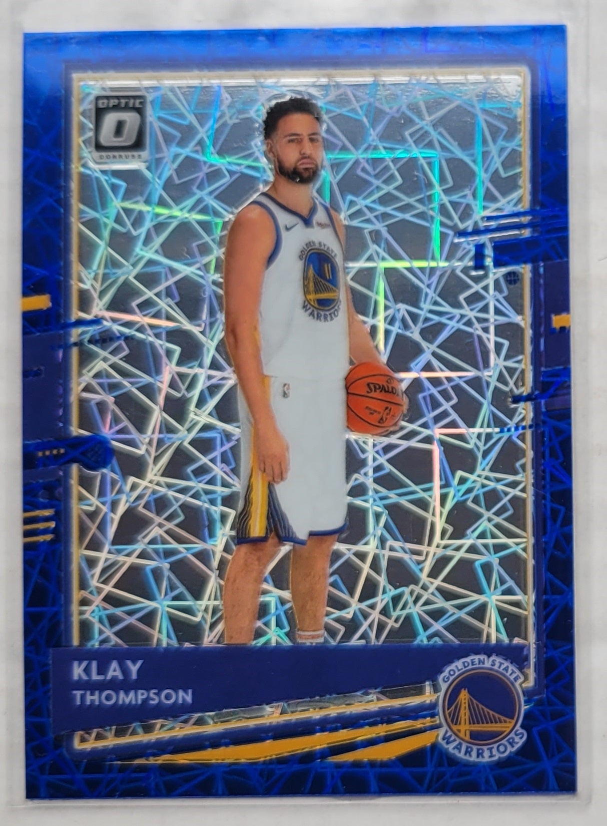 Klay Thompson - 2020-21 Donruss Optic Blue Velocity #49