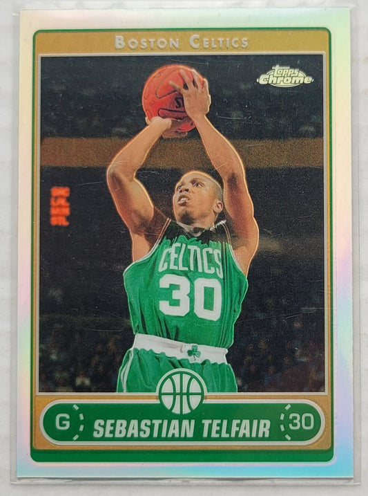 Sebastian Telfair - 2006-07 Topps Chrome Refractors #147