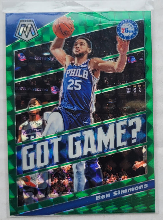 Ben Simmons - 2019-20 Panini Mosaic Got Game? Mosaic Green #1